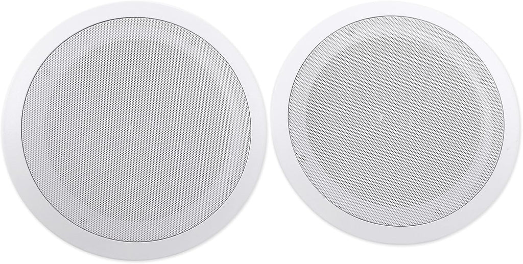 Rockville HC85 700W 8" in-Ceiling Home Theater Speakers 8 Ohm, Paintable Grills, Swivel Tweeter, Deep Bass, for Home Theater and Whole-House Audio, 6-Piece