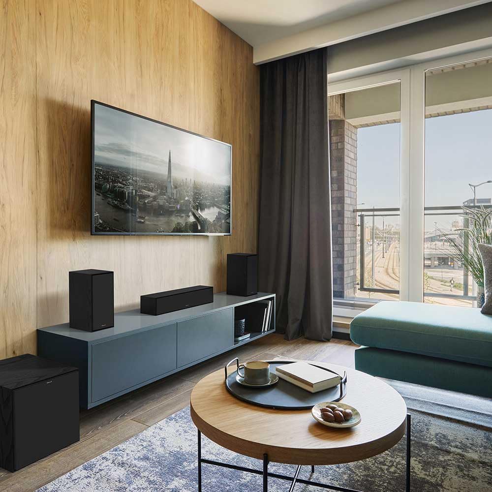 Klipsch Reference Next-Generation R-30C Horn-Loaded Center Channel Speakers for Crystal-Clear Home Theater Dialogue in Black