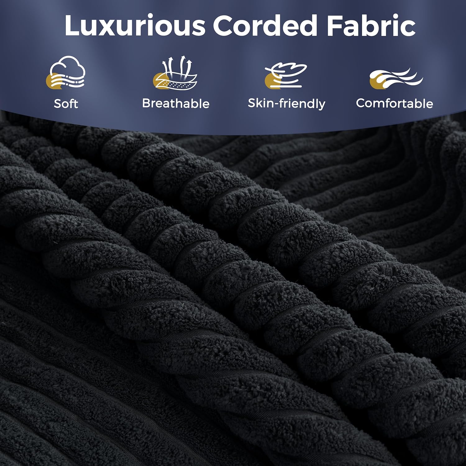 MAXYOYO Giant Bean Bag Chair Bed with Pillow, Convertible Beanbag Sofa to Floor Bed, Lazy Chair Couch with Removable Cover, High-Density Shredded Foam Filling, Cozy Lounge for Bedroom Living Room