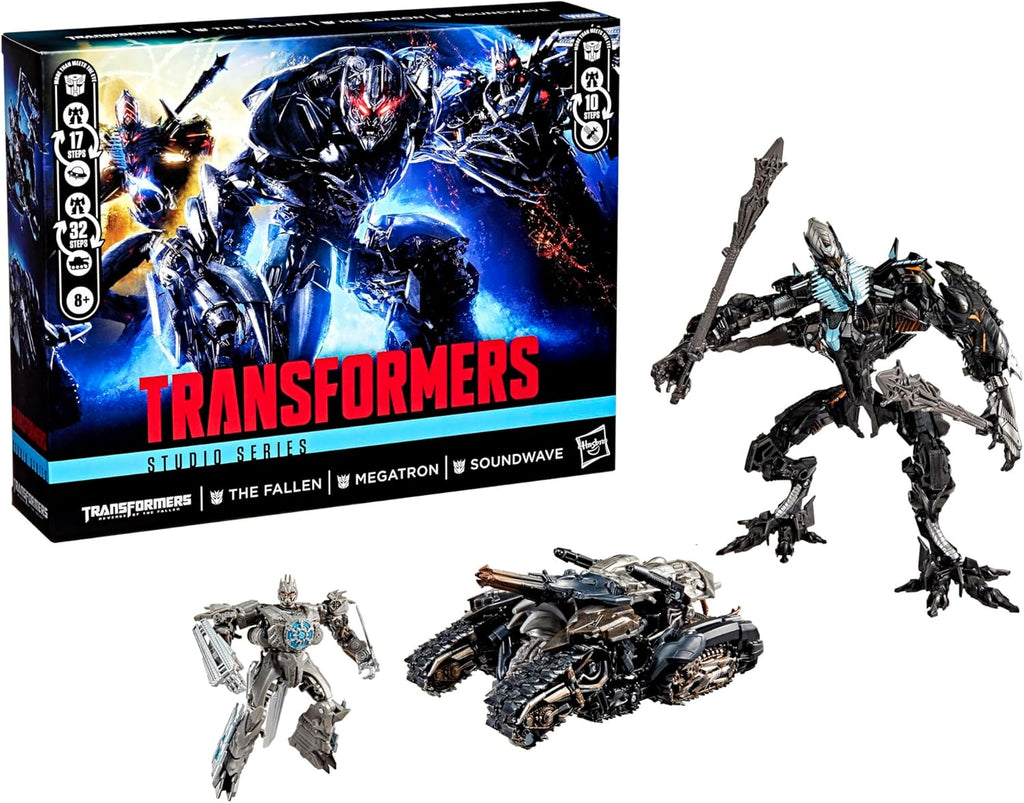 Transformers Studio Series Revenge of the Fallen, Converting Action Figure 3-Pack, Robot Toys, Ages 8+ (Amazon Exclusive)