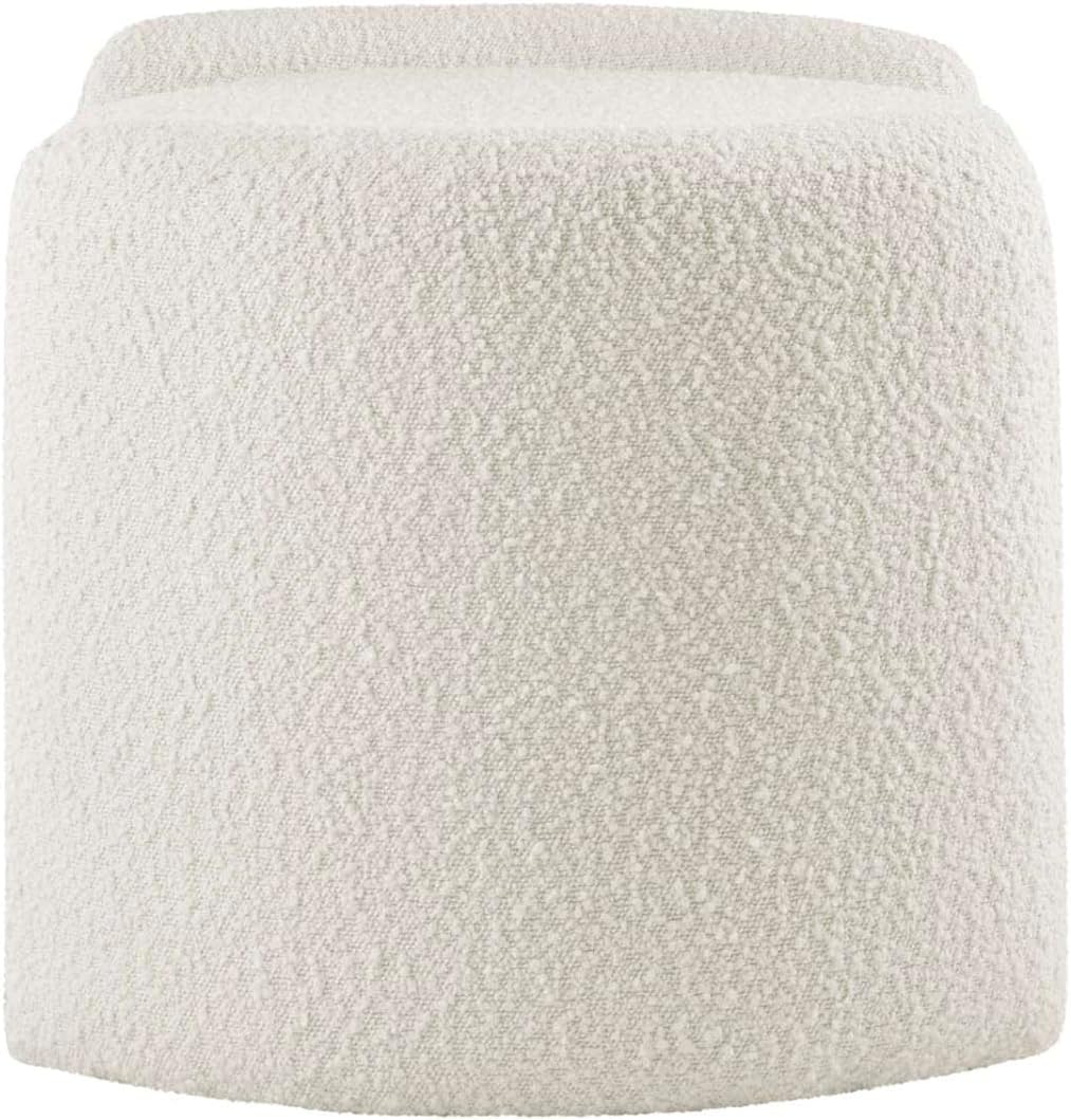 Modway EEI-5561-IVO Nebula Boucle Upholstered Upholstered Ottoman, Ivory