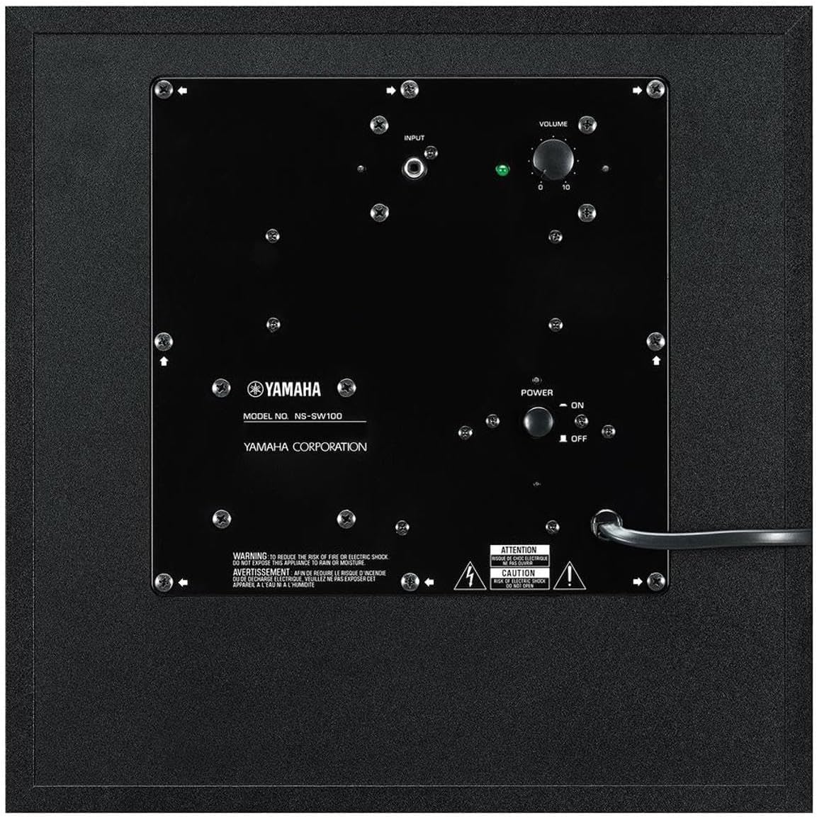 Yamaha Audio 10" 100W Powered Subwoofer - Black (NS-SW100BL)