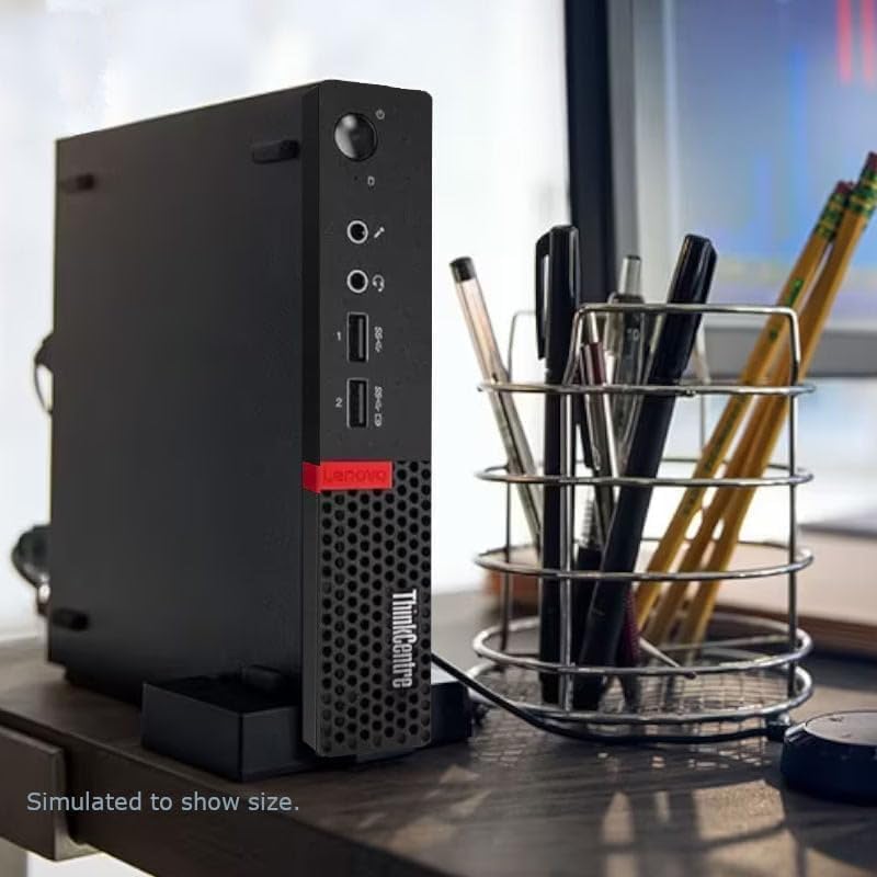 Lenovo ThinkCentre M710q Tiny Desktop, Core 6th Gen, 8GB DDR4 RAM, 256GB SSD, DisplayPort, Keyboard & Mouse, WiFi, BT, Windows 11 Pro (Renewed)
