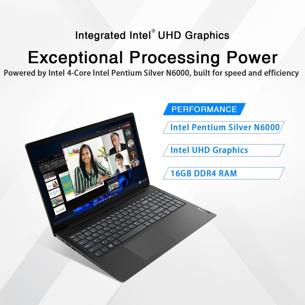 Lenovo V15 Business Laptop | Intel Pentium N6000 4-core Processor | 15.6 FHD (1920 x 1080) | 16GB RAM | 512GB PCIe SSD | Military Durability | Ethernet RJ-45 | Anti-Glare | WiFi-6 | Windows 11 Pro