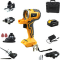 NEWONE 5-Tool Cordless Tool Combo Kit Compatible with De-Walt 20V Battery,Tool Set with Circular Saw, Drill,Reciprocating Saw, Impact Wrench, Sander with Accessories, 4.0Ah Lithium Battery and Charger