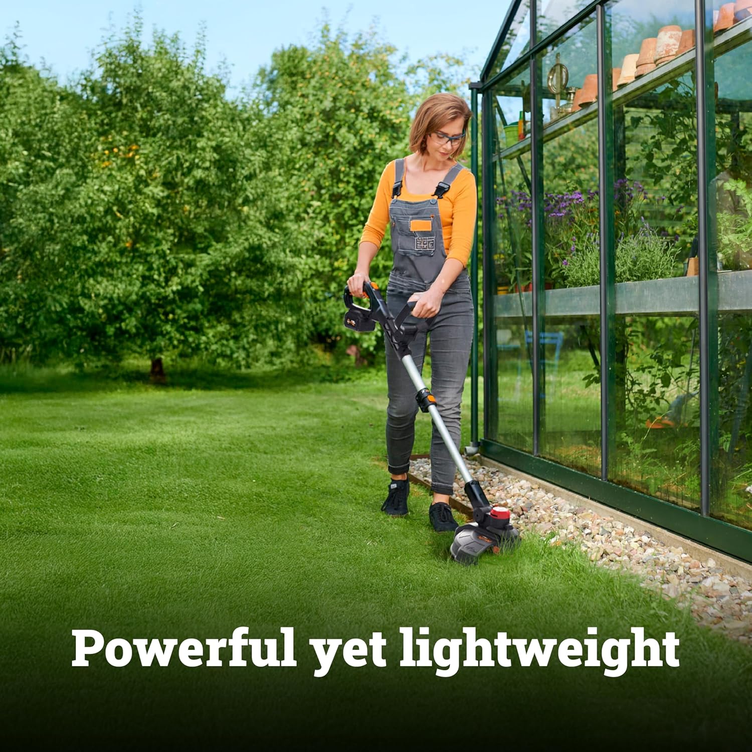 WORX 3 in 1 Cordless String Trimmer/Lawn Edger/Mini Mower, 13" Electric Weed Wacker with Command Feed, 20V Weed Eater with Brushless Motor, 4.0 Ah Battery & Charger Included, WG173