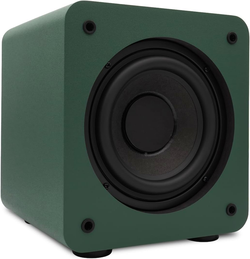 Audioengine S6 Powered Subwoofer - Mini 6 Inch 210 Watt Front-Firing TV Speaker for Music and Movie Lovers