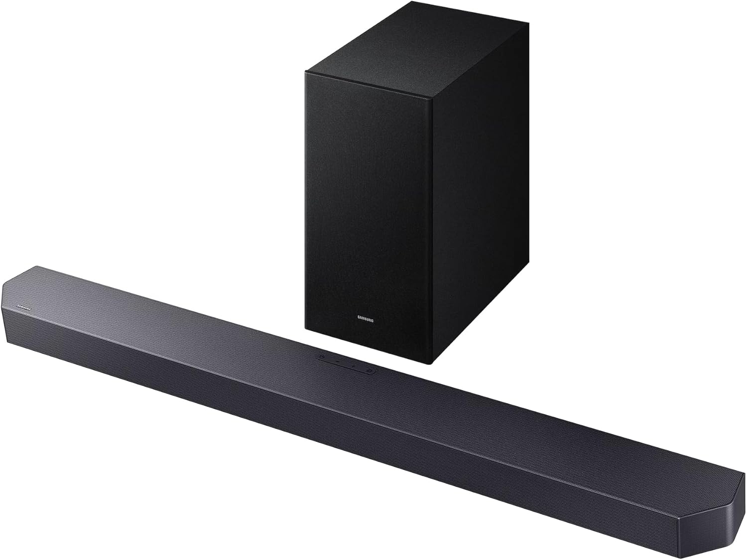 Samsung Q-Series Soundbar HW-Q600F, 3.1.2 Channel, Dolby Atmos Soundbar with Wireless Subwoofer, Q-Symphony, Adaptive Sound, SpaceFit Sound, Game Pro Mode, 4K Pass-Through Home Theater Audio System