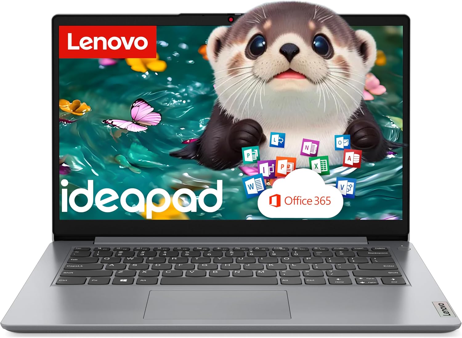 Lenovo 2026 Student Laptop with Microsoft 365, 8GB RAM, 128GB Storage + 500GB Ext HDD, Intel Dual Core, WiFi, Ultra-Light, Long Battery Life, Windows 11 S, Essential IdeaPad for Home & School
