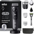Braun All-in-One Series 9 Men's Electric Beard Trimmer, Hair Clipper, Shaver & Razor for Face, Hair & Body, AIO 9535 with Gillette Labs Razor, Cordless
