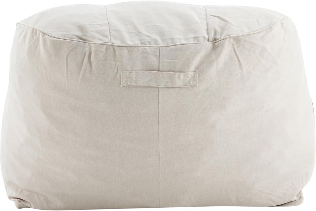 Christopher Knight Home Hilar Outdoor Bean Bag Chair, Fabric Bean Bag Lounger for Adults and Kids, Outdoor Comfy Reading Chair, Patio Lounge Sofa for Poolside Garden, Beige