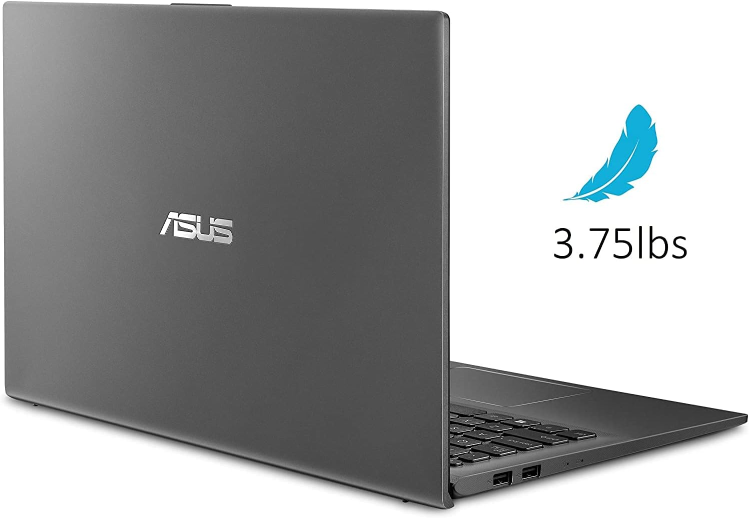 ASUS Vivobook 15.6” FHD Laptop 2-Core AMD Ryzen 3 3250U AMD Radeon Graphics 4GB DDR4 512GB NVMe SSD USB-C w/DP 802_11_BGN BT Webcam HDMI1.4 Backlit KB Fingerprint Windows 10 Pro w/RE USB