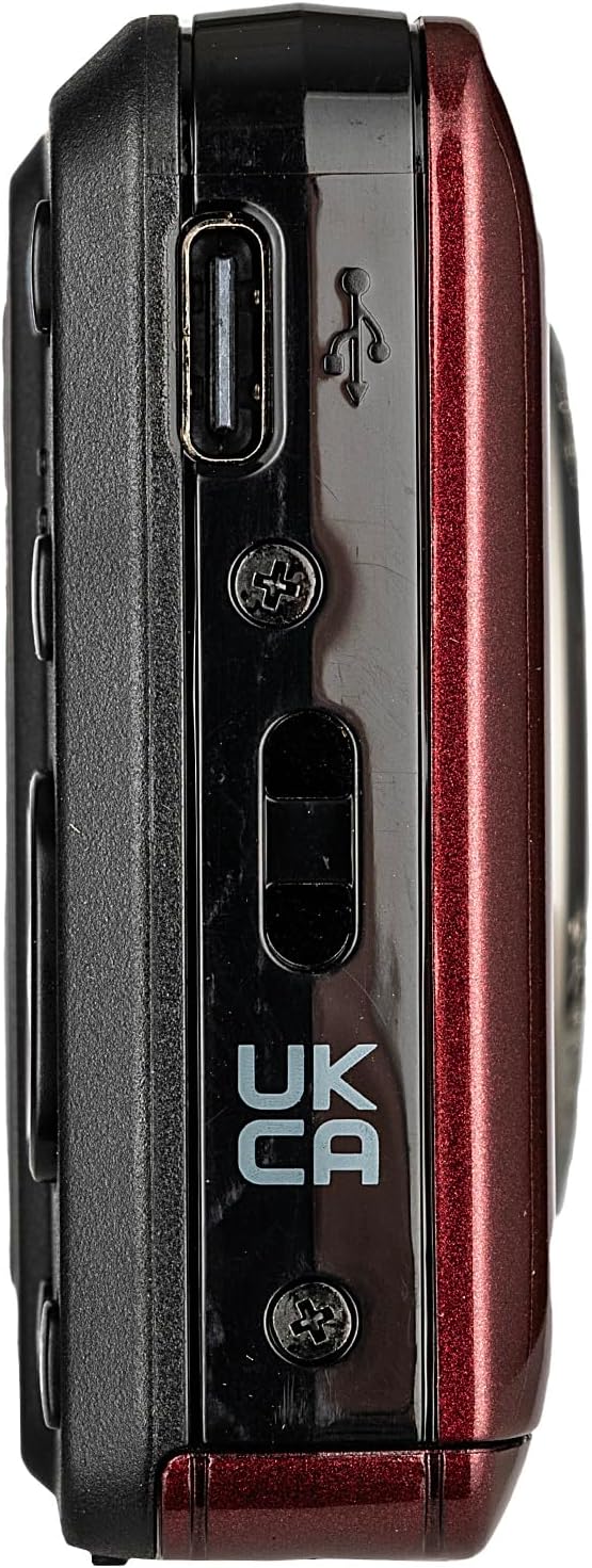 Kodak PIXPRO FZ55 Digital Camera (Red) | 16MP Sensor, 5X Optical Zoom, 28mm Wide-Angle Lens & Full HD Video | Great for Travel & Beginner Photography (FZ55RD) + 32GB Card + Case + Cleaning Cloth