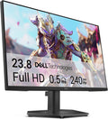 Dell 24 240Hz Gaming Monitor - SE2426HG - 23.8-inch FHD (1920x1080) 240Hz Display, in-Plane Switching (IPS) Technology, AMD FreeSync™ Premium, TÜV 3-Star, 2X HDMI, DisplayPort 1.4, Tilt