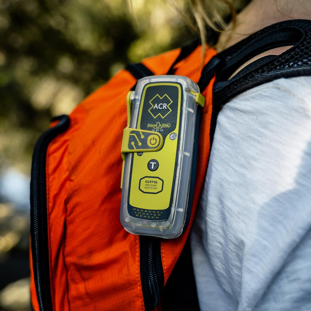 ACR ResQLink 400 - SOS Personal Locator Beacon with GPS and Global Coverage - Designed to Alert Search and Rescue Efforts for Any Outdoor Emergency - Ideal for Hiking, Hunting, Boating, Fishing