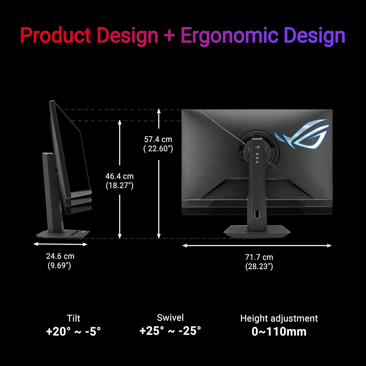 ASUS ROG Strix 32” 4K HDR Gaming Monitor (XG32UCG) – 3840x2160, Dual Mode (4K 160Hz/FHD 320Hz), 0.3ms, Fast IPS, Extreme Low Motion Blur Sync, USB-C, G-SYNC Compatible, Tripod Socket, 3 yr Warranty