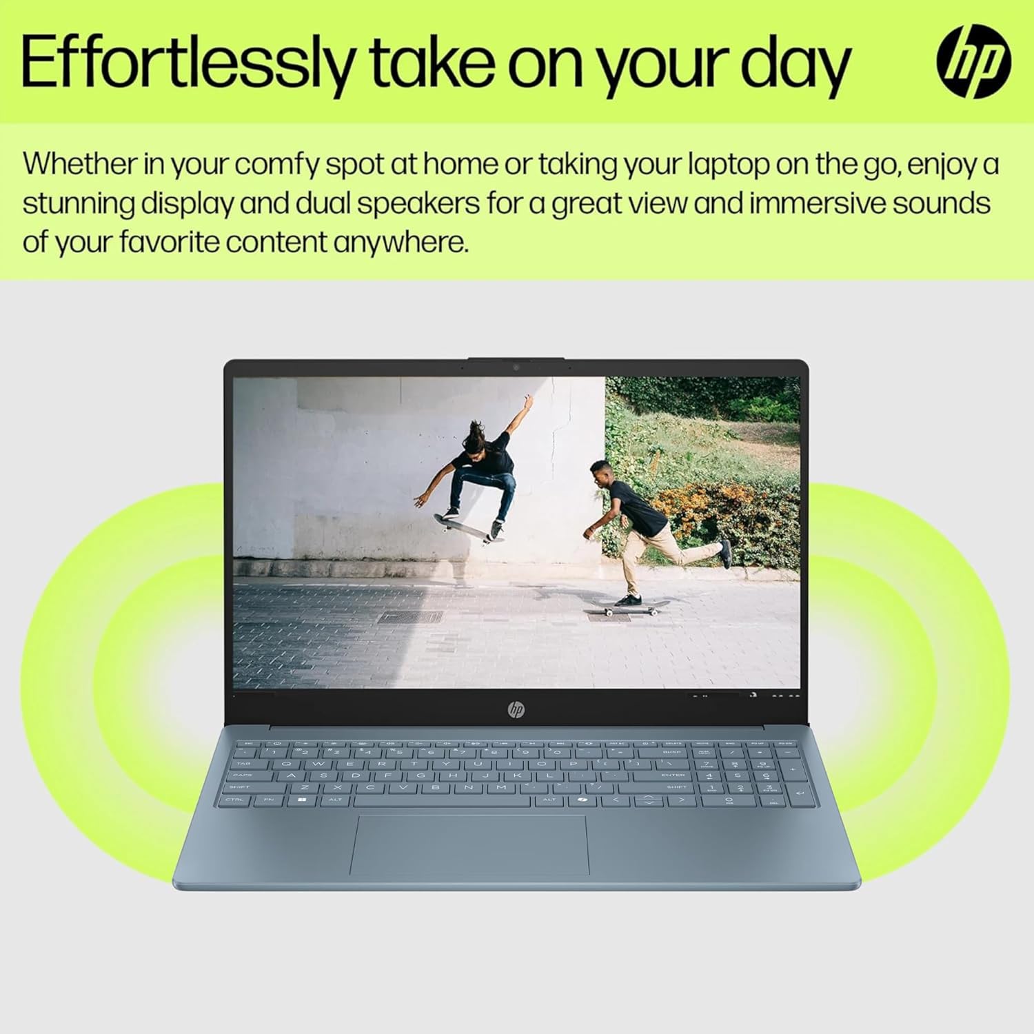 HP Ultrabook 15.6" Laptop, Microsoft 365 Included, Intel 13th 4-Core | 128GB UFS, no Mouse, Moonlight Blue