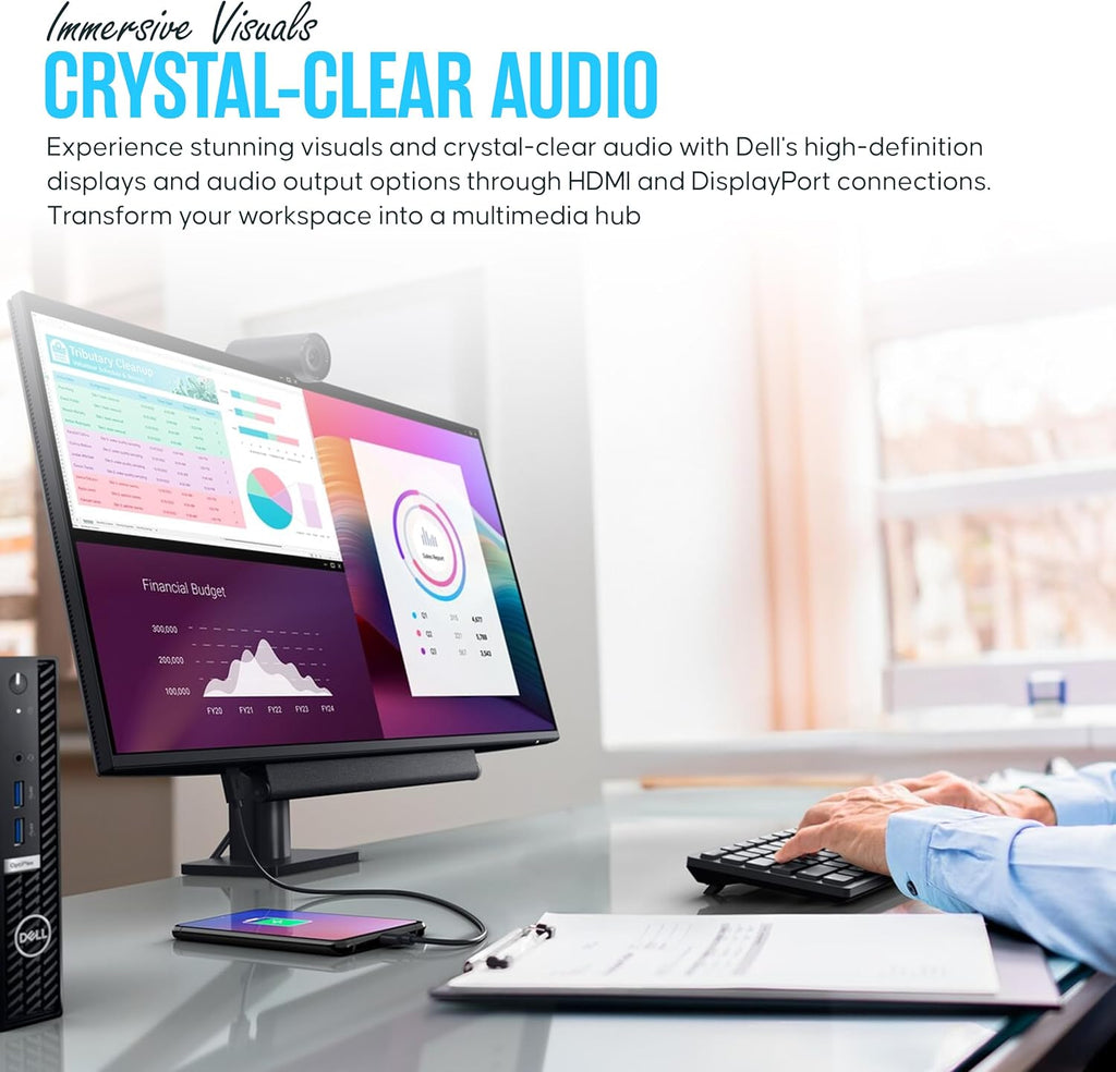 P2425H for Dell Replacement - Computer Monitor Screen 24" 16:9 IPS Bundle with Stand - Full HD, 1920 x 1080-1 Year Warranty - LED, 100Hz - with DisplayPort & USB 3.0 Upstream Cable - New Model