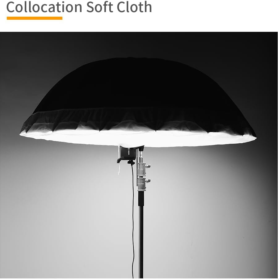 Godox 70 inch 180cm Black White Reflective Umbrella Studio Photography Umbrella, White Inner with Large Diffuser Cover, Bag