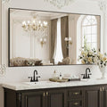 FICTOR Bathroom Vanity Mirror-Black,60x36 Inch, Shatterproof & Anti-Rust, Wall Mount Large Rectangle Mirrors with Metal Frame for Over Sink, Bathroom, Bedroom, Living Room,Entryway