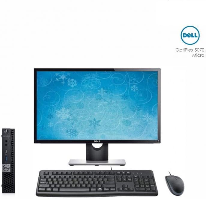 DELL Optiplex 5070 Micro MFF Desktop PC Intel i5-9500T, 16GB DDR4 New 512GB M.2 NVMe SSD, WiFi BT HDMI New KB & Mouse Windows 11 Pro (Renewed)