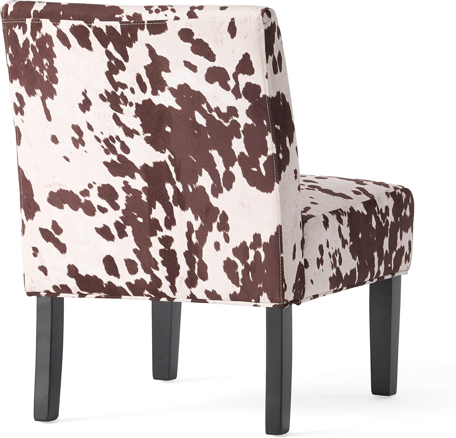 Christopher Knight Home Kassi Fabric Accent Chairs, 2-Pcs Set, Milk Cow