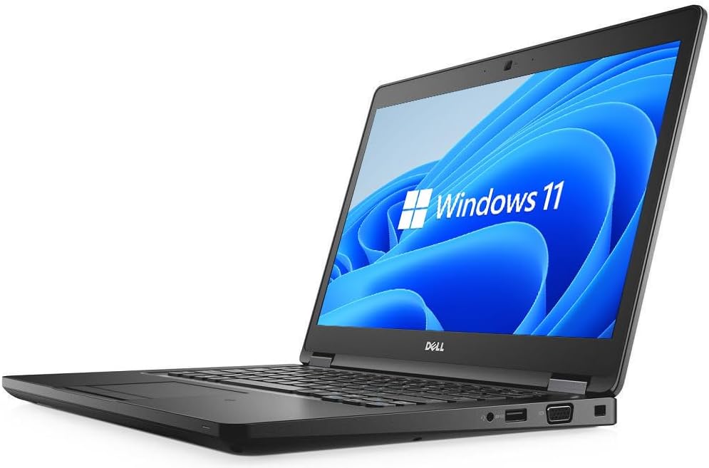 Dell Latitude 5480 14" Business Laptop Computer, Intel Core i7-7600U 2.8 GHz Notebook PC, 16 GB DDR4 RAM, 512 GB SSD, Webcam, HDMI, Windows 11 Pro 64 (Refurbished)