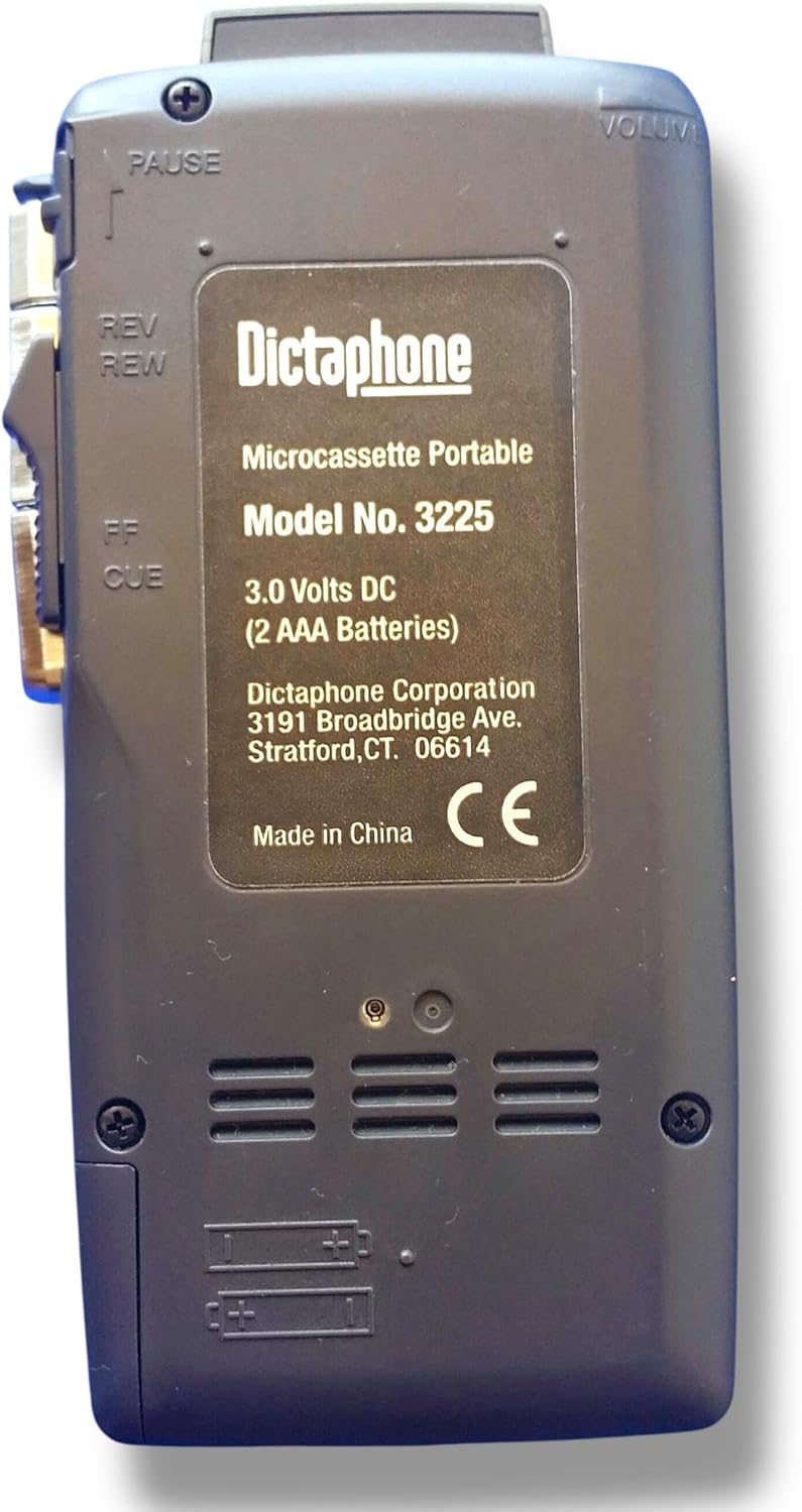 Dictaphone 3225 Portable Microcassette Recorder