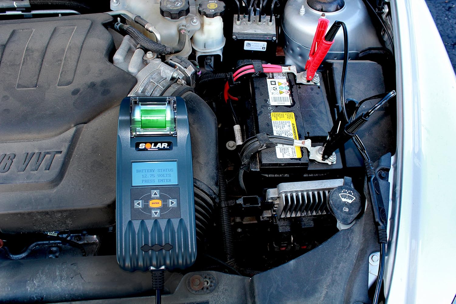 Clore Automotive SOLAR BA327 20-2000 CCA Electronic Battery and System Tester with Printer, One Size, Factory