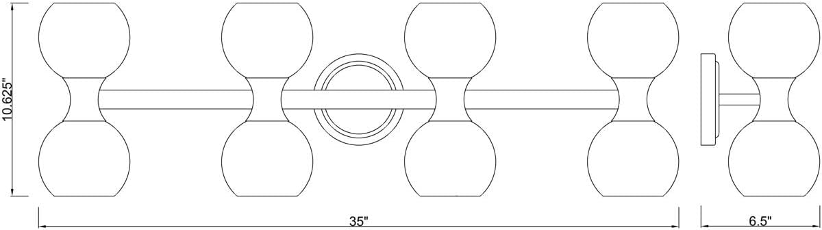 Z-Lite 494-8V-BN Artemis Vanity, 8-Light 480 Total Watts, Brushed Nickel