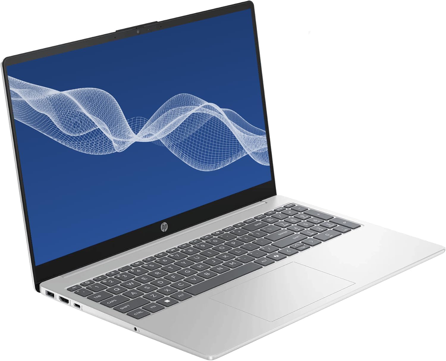 HP 2026 Portable 15.6'' HD Laptop, Intel N Series Processor Up to 3.7GHz, 16GB Memory, 128GB Storage, Super-Fast 6th Gen WiFi, Windows 11 OS, Dale Silver, Renewed