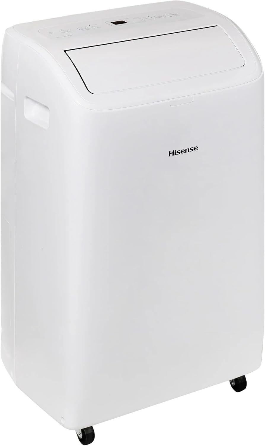Hisense 8,000 BTU Portable Air Conditioner with Dual Hose & Inverter, 350 Sq Ft, Wi-Fi, ConnectLife App Google and Alexa, 3 operating modes, Noise 42 dB(A) - HAP0824TWD (Renewed), White