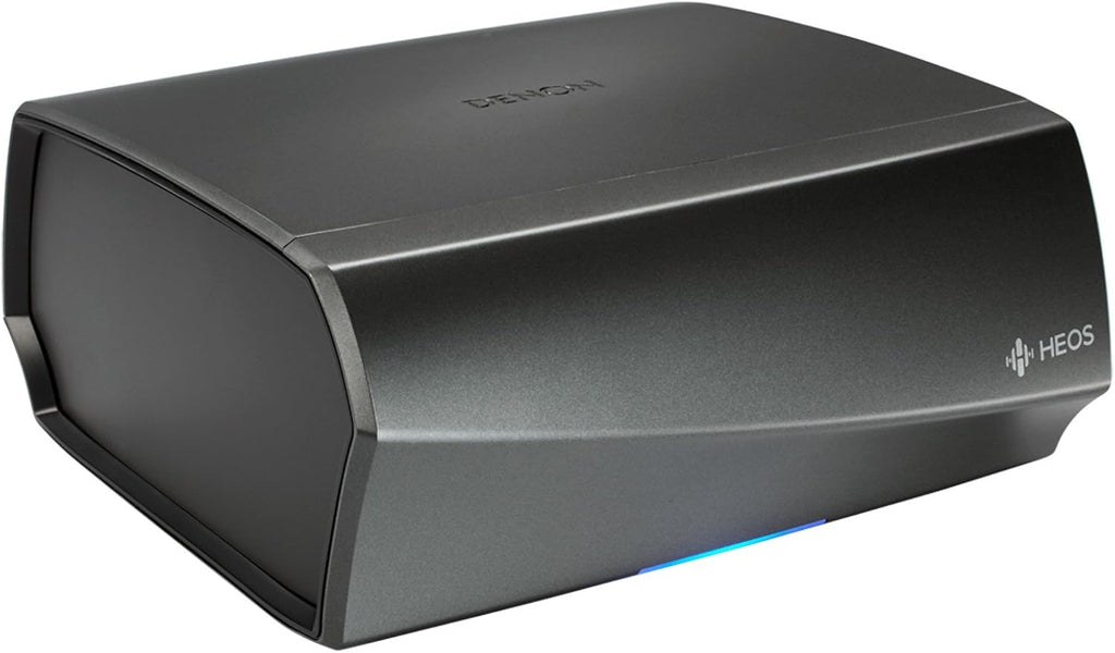 Denon HEOS Link Wireless Pre-Amplifier For Multi-Room Audio - Series 2 (New Version), Amazon Alexa Compatibility, Powered Subwoofer Connection, Black with Silver, 2.91 x 6.14 x 5.83