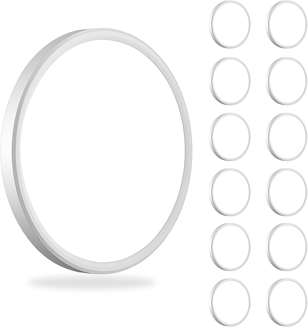 WKONCLDY 12Pack 3200lm LED Flush Mount Ceiling Light, Super Slim 12 inch Ceiling Light, 5000K LED Light for Bedroom, Living Room, Dining Room, Garage, Office, Warehouse