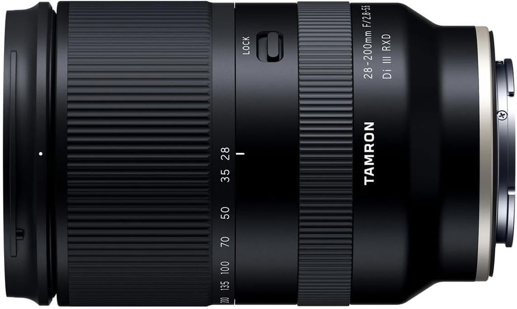 Tamron 28-200 F/2.8-5.6 Di III RXD All-in-One Lens for Sony Mirrorless Full Frame/APS-C E-Mount, Model Number: AFA071S700, Black
