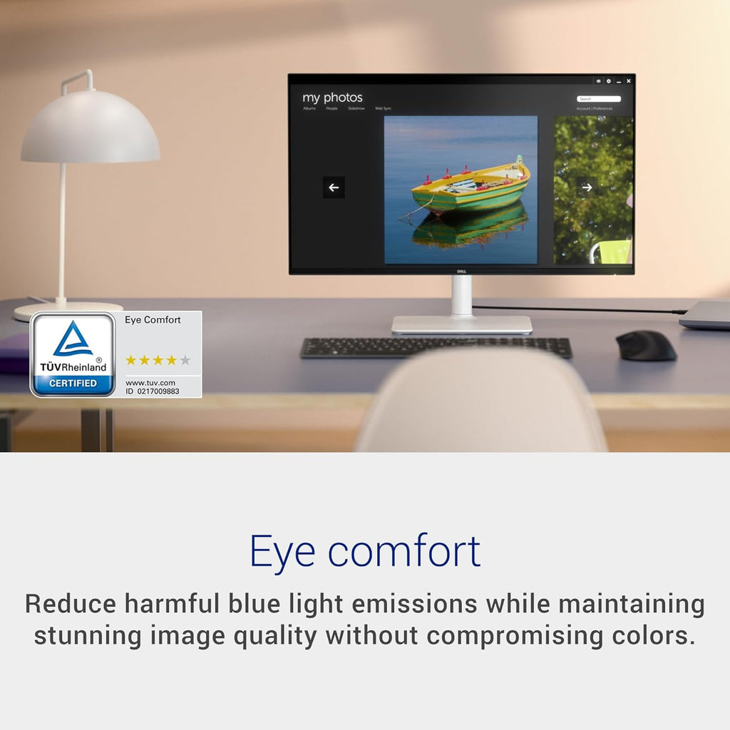 Dell 27 Plus QHD Monitor - S2725DSM - 27-inch QHD (2560x1440) 144Hz 1ms Display, 2 x 3W Speakers, HDMI/DisplayPort 1.4 Connectivity, Height/Tilt/Pivot/Swivel Adjustability, AMD FreeSync - Ash White