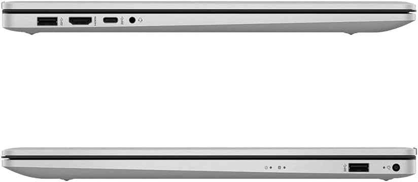 HP Newest Notebook Laptop, 17.3'' Full HD Display, AMD Ryzen 5 5500U Hexa-Core Processor, 16GB RAM, 512GB PCIe SSD, Fingerprint Reader, Wi-Fi, Webcam, HDMI, Windows 11 Home, Natural Silver