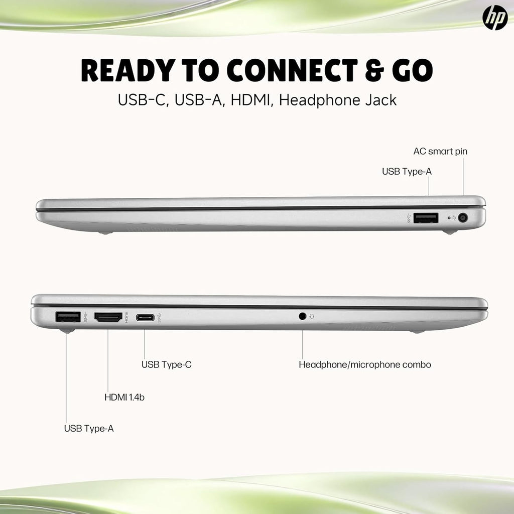 HP 15.6 Touchscreen Laptop for Student & Business, Intel Core i3-1315U (Up to 4.5GHz), 20GB RAM, 512GB SSD, Copilot AI, Wi-Fi 6, HD Camera, Windows 11 Pro, Natural Silver, w/RECOLX AI Voice Recorder