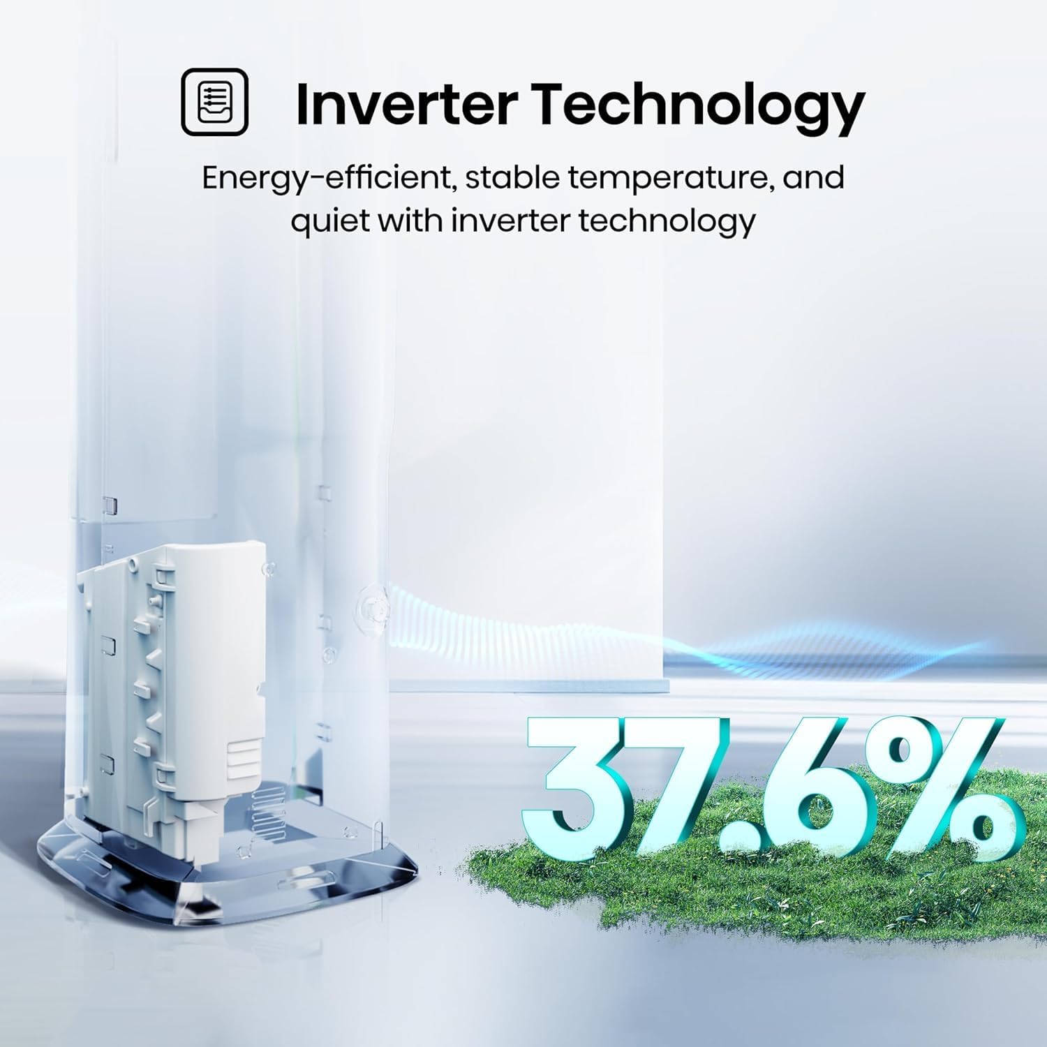 Hisense API0825UW1D Smart Inverter Twin Hose 8,000 BTU (DOE) 350 SF Heat/Cool Tower Portable Air Conditioner, White, Compatible with Alexa and Google Home Voice (Renewed)