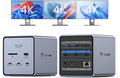 TobenONE 16-in-1 Laptop Docking Station 𝗧𝗿𝗶𝗽𝗹𝗲 𝟰𝗞 Monitor with 150W Power Supply, 3 HDMI, 2.5Gbps Ethernet, 7 USB, USB-C Docking Station for Thunderbolt 5/4/3 Windows/Dell/Lenovo/HP/Asus