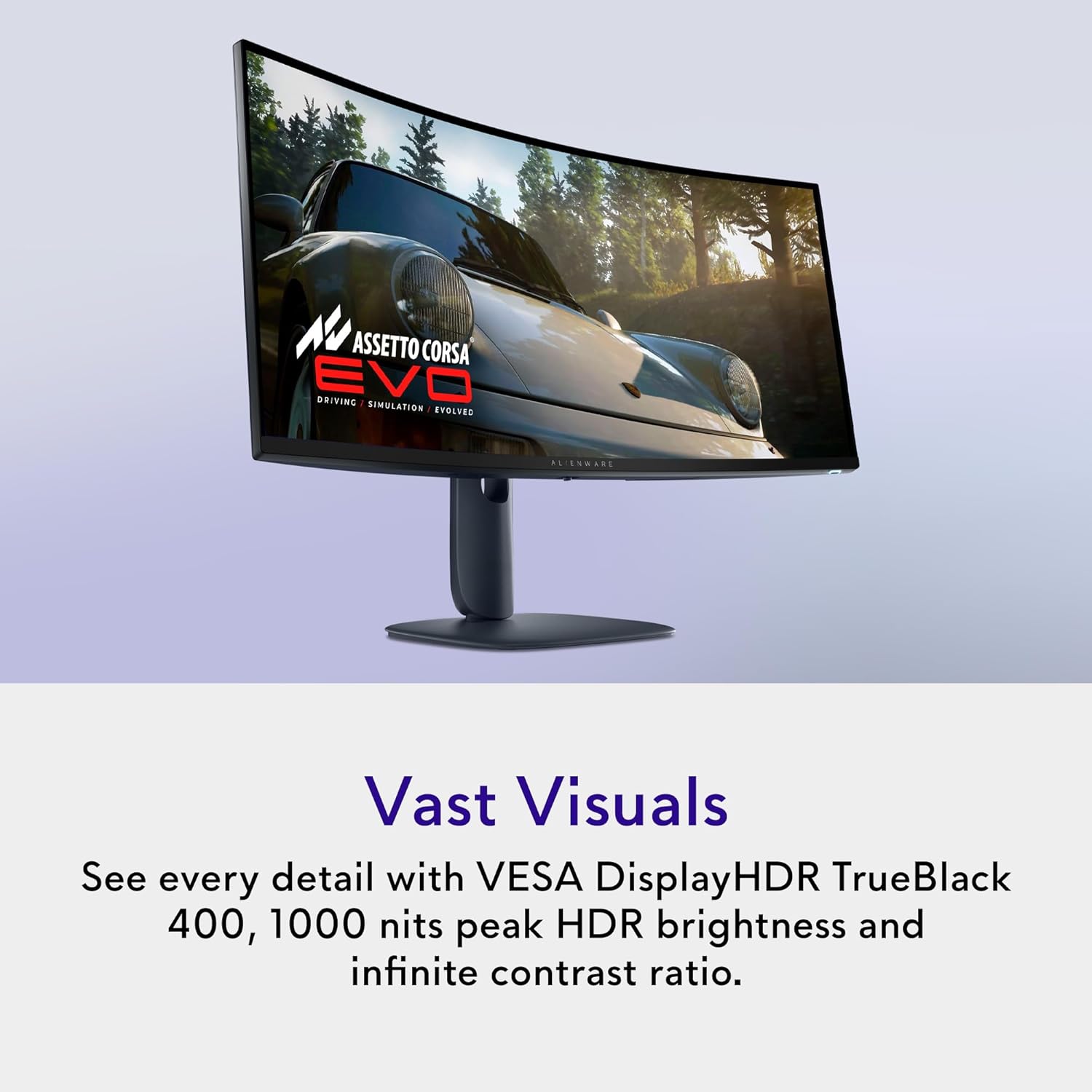 Alienware 34 240Hz QD-OLED Curved Gaming Monitor - AW3425DW - 34.2-inch WQHD (3440 x 1440) 0.03ms Display, 1800R Curve, AMD FreeSync Premium Pro, VESA AdaptiveSync, DisplayHDR TrueBlack 400
