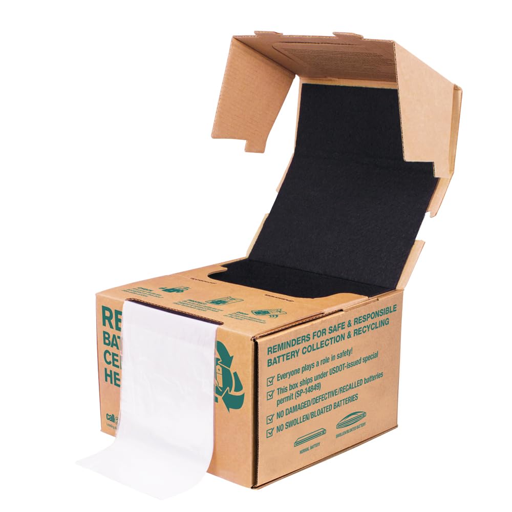 Set of 2 Large Battery & Cellphone Recycling Boxes