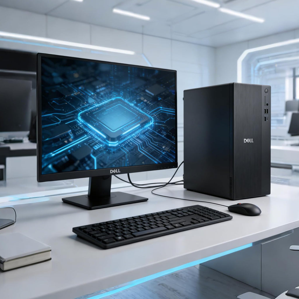 Dell Tower Desktop Computer, Intel Core Ultra 5, 16GB DDR5 RAM, 1TB PCIe SSD, Windows 11 Pro Business Workstation, Intel AI Boost NPU, HDMI, DisplayPort,Keyboard Mouse, Wi-Fi 6+Bluetooth
