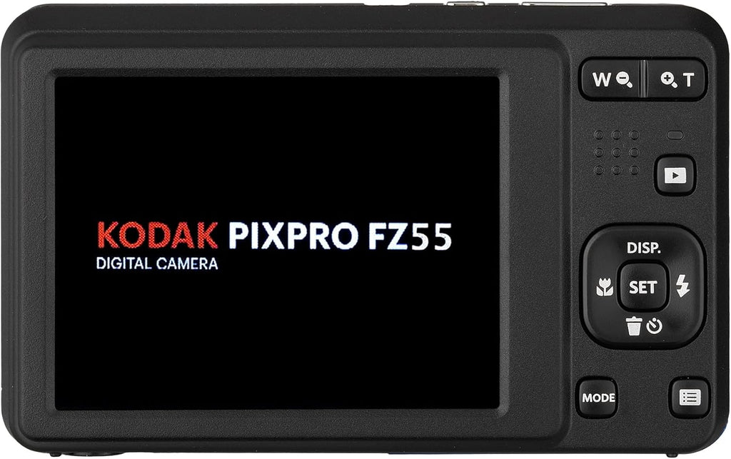 Kodak Pixpro FZ55 Digital Camera (Blue) Bundle Including: 128 GB Memory Card, Rechargeable Battery, Battery Charger, Flexible Tripod, Card Reader, Card Wallet, Hand Strap, Full Cleaning Kit