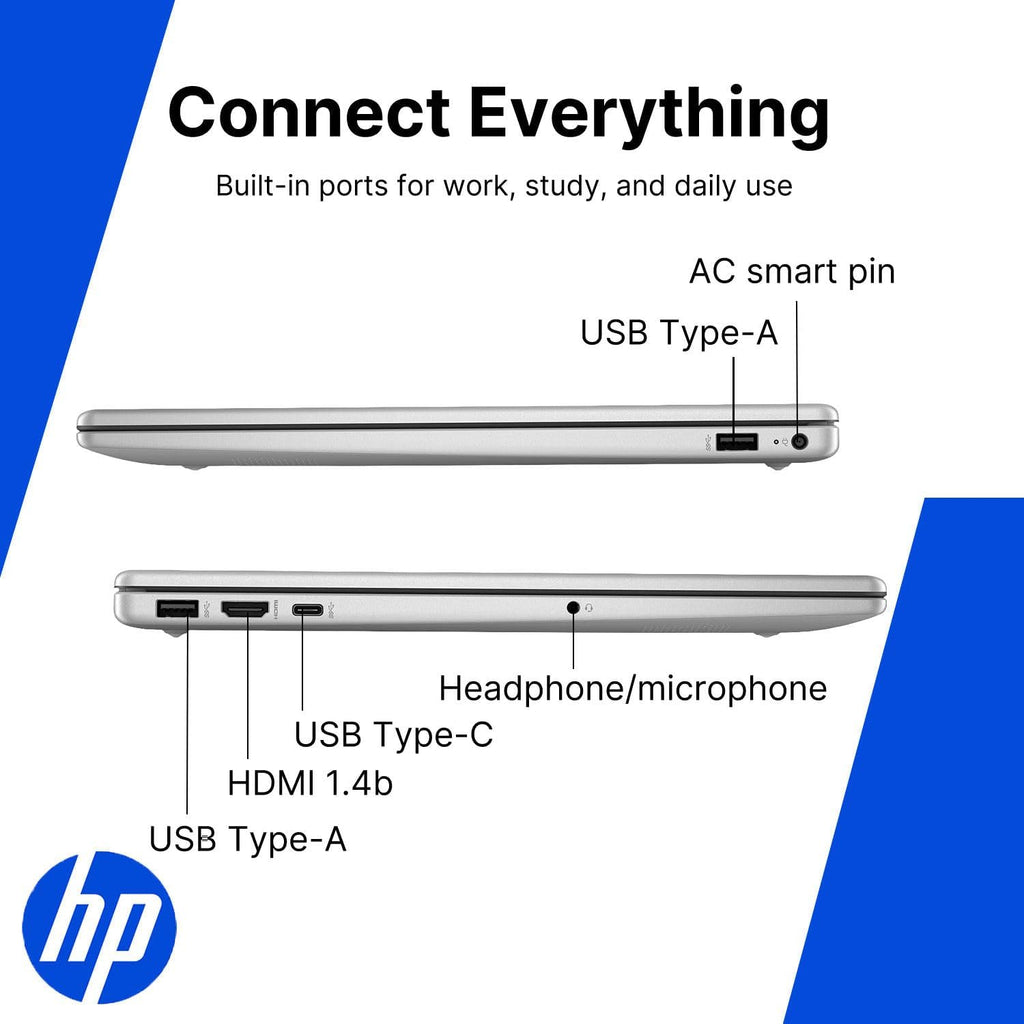 HP Pavilion 15.6" Touchscreen Laptop • AMD Ryzen 5 7520U • 8GB RAM • 256GB PCle SSD • Copilot AI • Wi-Fi 6 • Windows 11 • Ready for School & Work