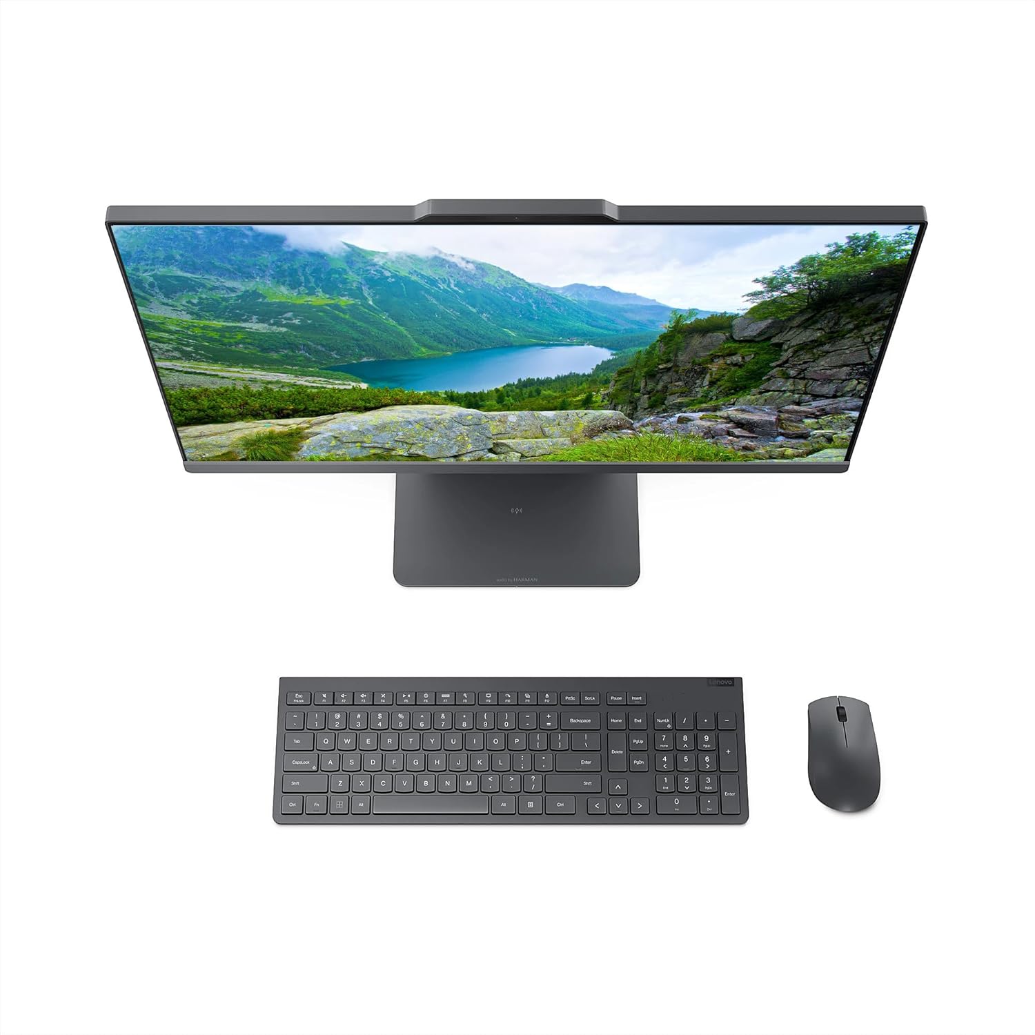 Lenovo IdeaCentre All-in-One Desktop Computer, 27" FHD Touchscreen, 6-core AMD Ryzen 5 8645HS, 16GB DDR5, 1TB SSD, Wi-Fi 6, HDMI in&Out, Wireless Charging Base, Wireless KB&Mouse, Windows 11 Home