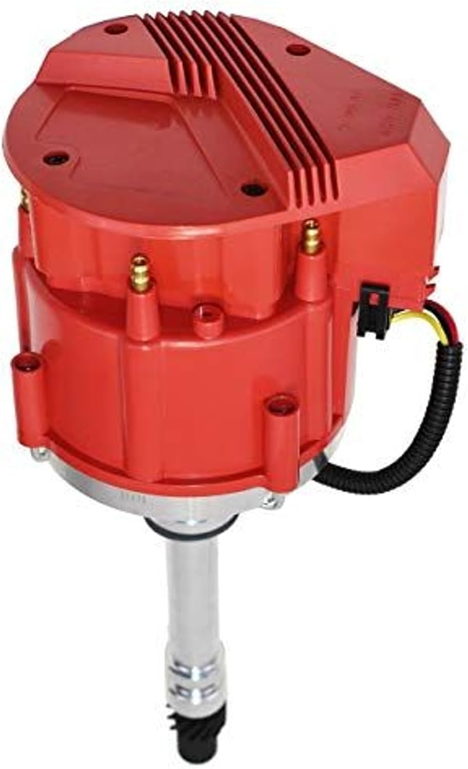 A-Team Performance - Marine Electronic Distributor HEI 65K Volts 4.3L - Compatible with Chevy V6 Mercruiser OMC Volvo Pleasurecraft ChrisCraft Crusader Yanmar, Red