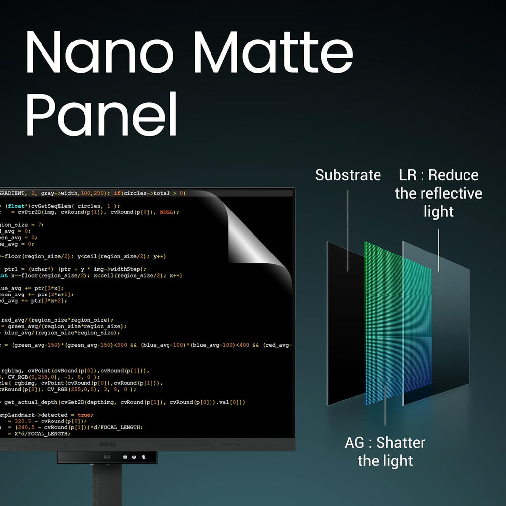 BenQ RD280U 28.2” 4K 3840x2560 3:2 Programming Monitor, Eye-Care, Nano Matte Panel, Coding Modes, MoonHalo Backlight, 90W USB-C, KVM, VESA Mount, Developer Monitor