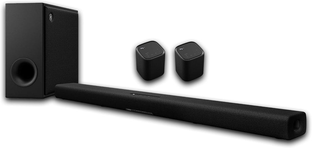 Yamaha True X BAR 50A 5.1 Home Theater Bundle, Includes True X BAR 50A | Dolby Atmos Sound Bar with Wireless Subwoofer + Two True X 1A Wireless Surround Sound Speakers, Bundle