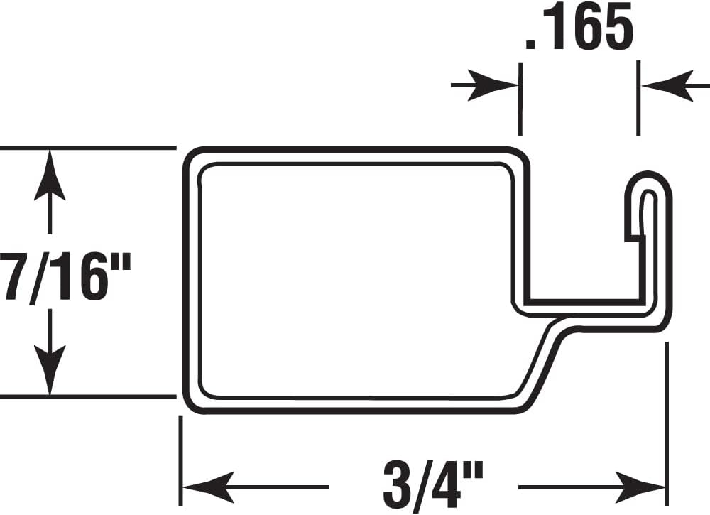 Prime-Line MP14038 Aluminum Screen Frame – 7/16 x 3/4 x 72 In. – Build or Repair Window Screens – Cut to Size – Uses 7/16 x 3/4 In. Screen Frame Corners – White Finish (20 Packs)
